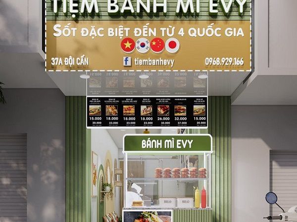 Evy – Tiệm bánh mì take away ruột của giới trẻ Đội Cấn